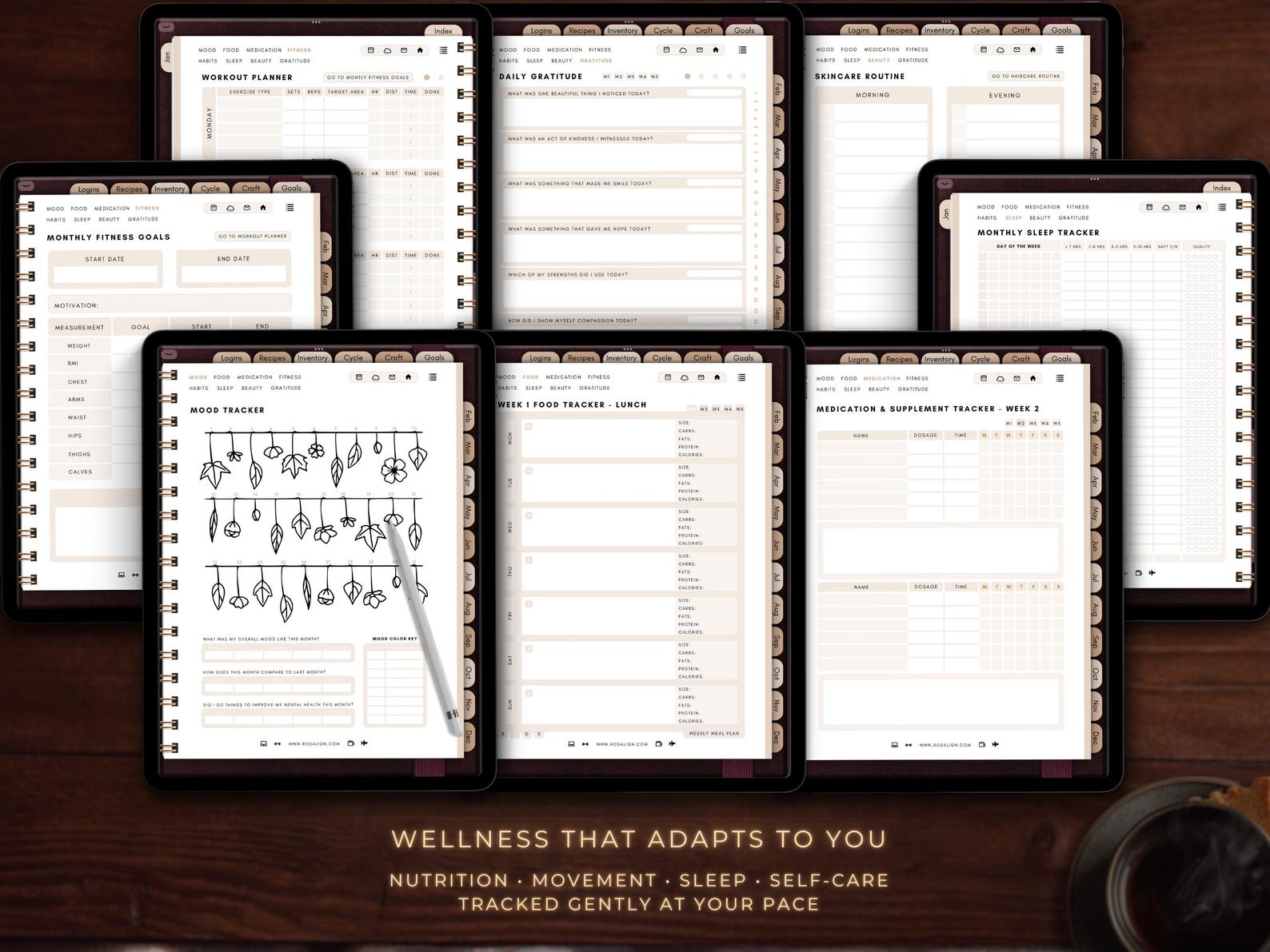 2026 Witchy iPad Ios Digital Planner for Goodnotes | Tarot, Moon Phases ...