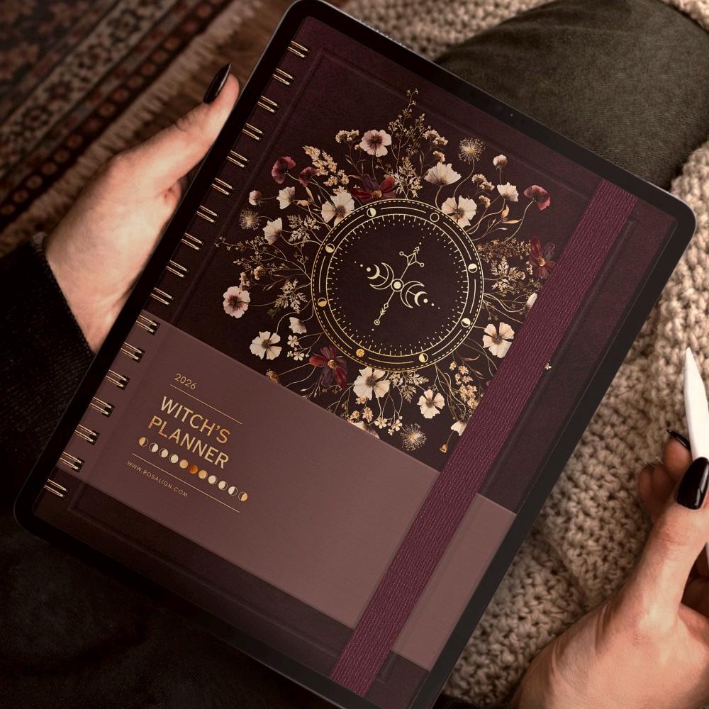 2026 Witchy iPad Ios Digital Planner for Goodnotes | Tarot, Moon Phases ...