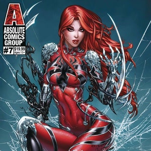 2021 Absolute Comics White Widow Ebas Lenticular Variant #7