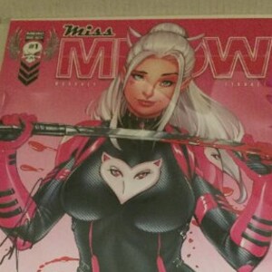 2021 Comic Connection Exclusive Miss Meow #1 Signed by Creators Jamie Tyndall & Murphy Limited 100