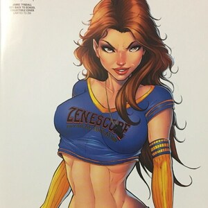 2021 Zenescope Back to School Jamie Tyndall Collectible Cover Limited 250 & Mini Sticker