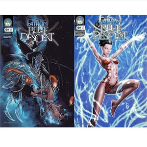 2010  Aspen Comics  Michael Turner&#39;s Fathom Blue Decent  #3 & #4