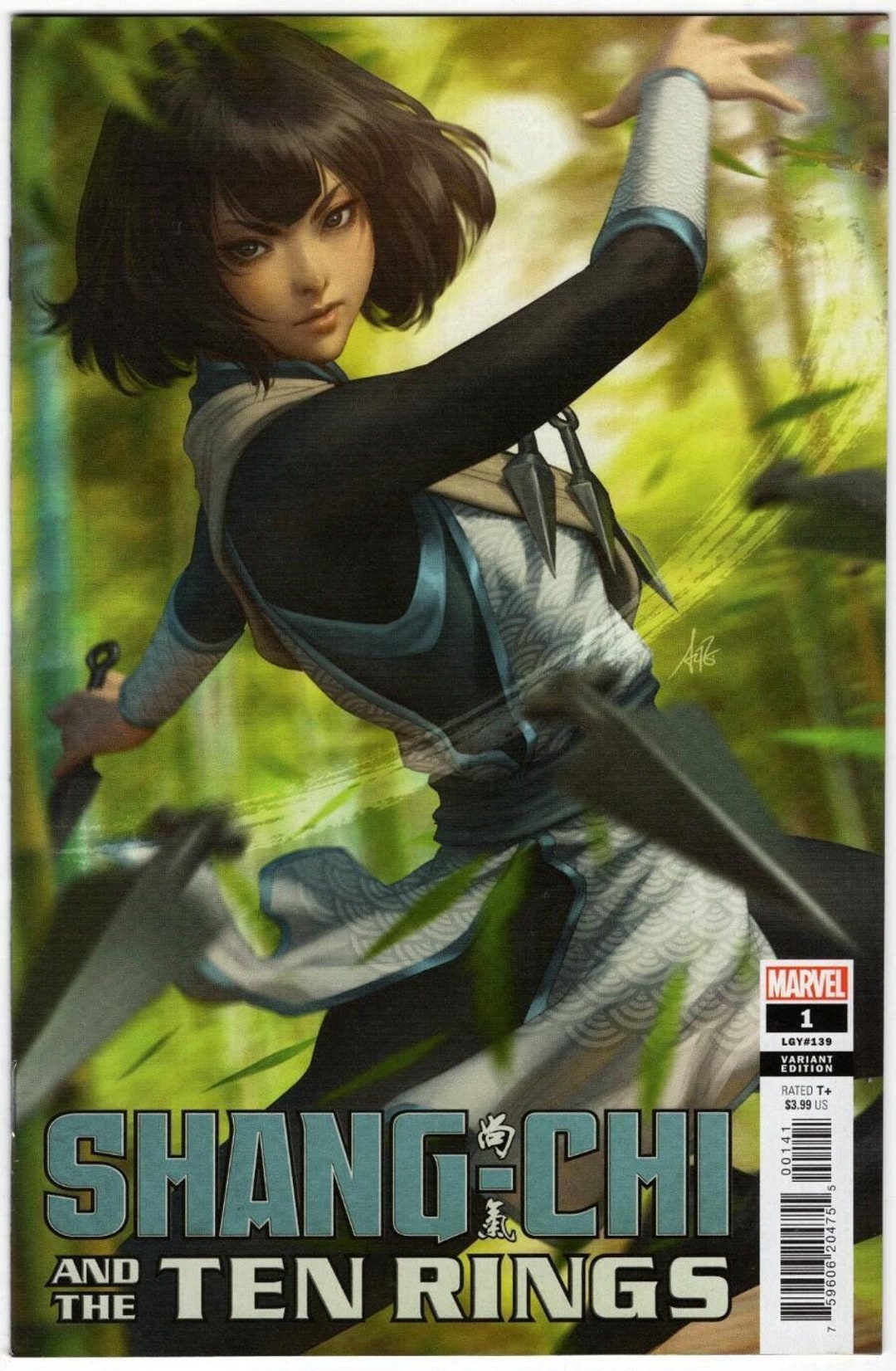 2021 Marvel Comics Shang-chi and the Ten Rings Artgerm Variant Cover #1 ...