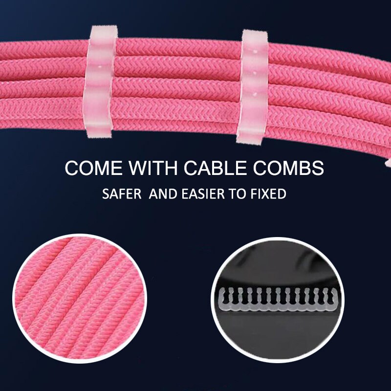 PSU Computer Pc Sleeve Extensions Cables Kit Extension Combo ...