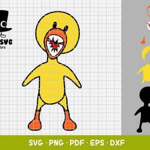 Rainbow friends SVG, Yellow SVG, Cutting File, Roblox cut file, Cricut, Plotter, Еasy to use, Vector illustration, Roblox png