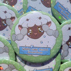Wooloo button badge