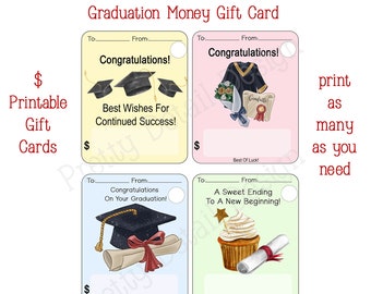 Printable Graduation Card, Money Gift Card For Graduate, Instant Download Money Gift Card, Graduation Card for Male or Female Money Card