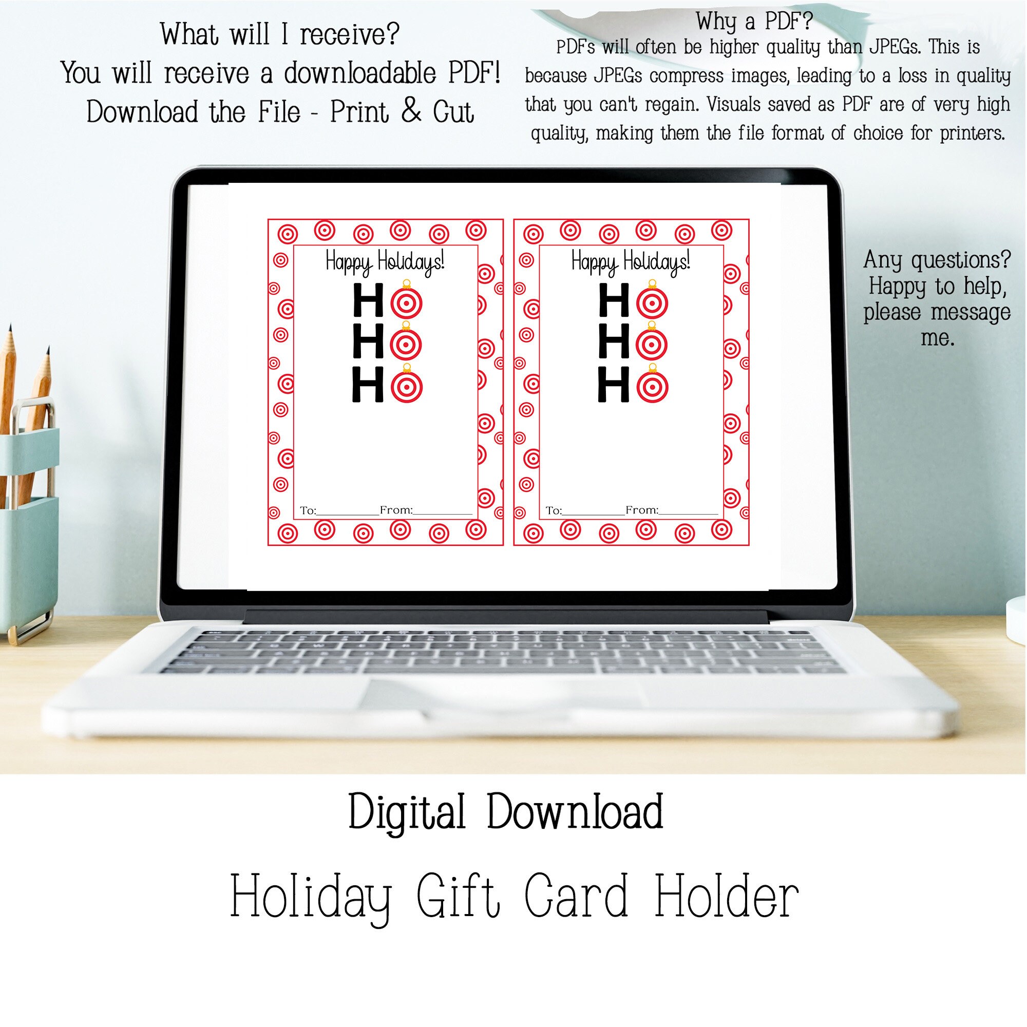 Printable Target Gift Card Holder Target Christmas Gift Card Etsy