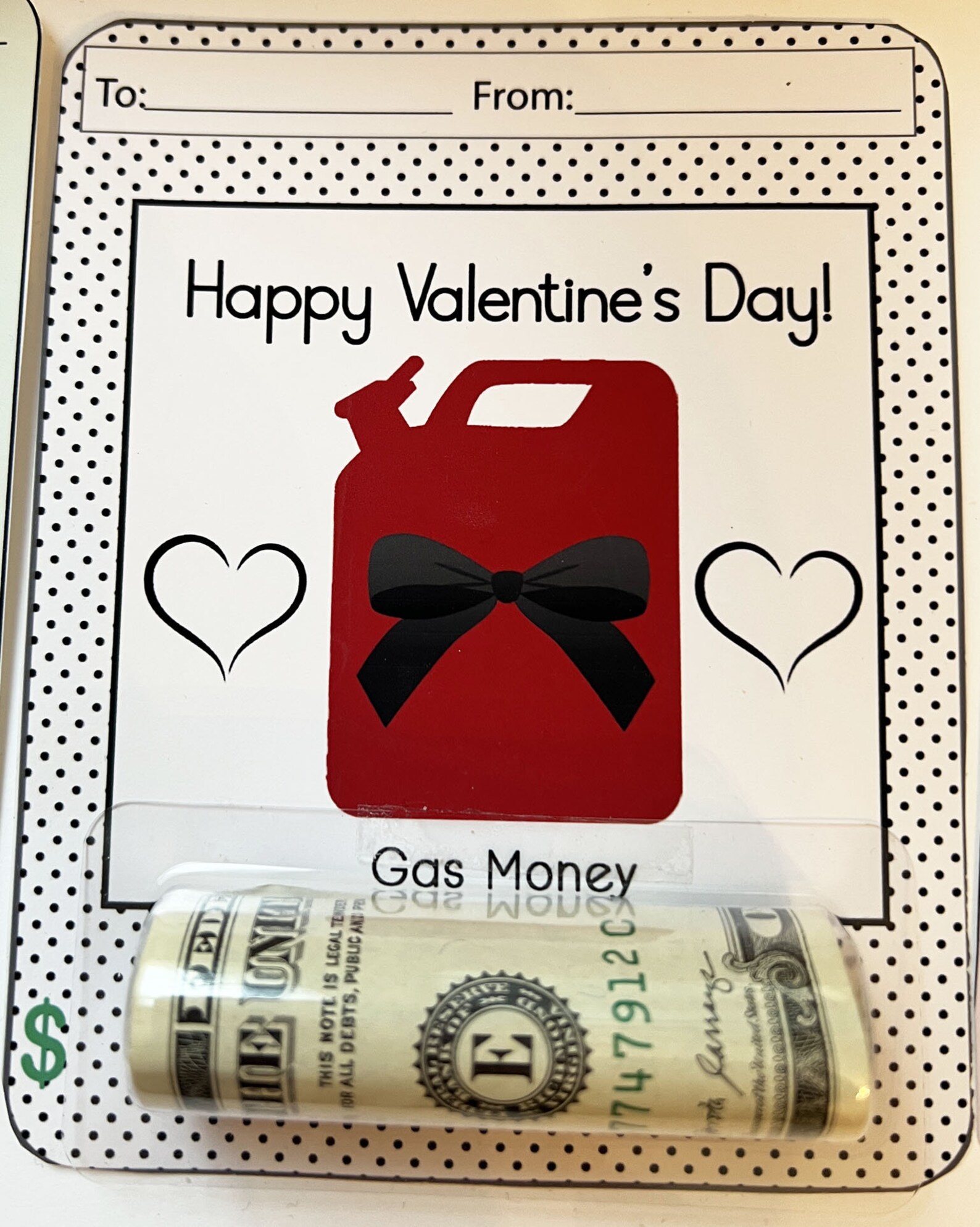 Valentine Money Card Holder PDF Gift Card Money Card Etsy