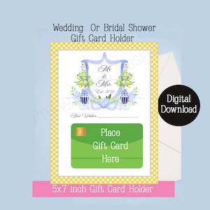 Wedding Gift Card Holder, Wedding Gift, Engagement Gift, Bridal  Shower Card Holder, Wedding Card, Bridal Gift, Instant Download, Money Gift