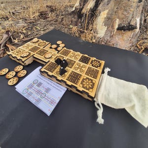 The Royal Game Of UR - Laser cut, 3d Printed and Hand Painted in The Australian Outback