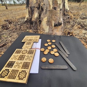 The Royal Game Of UR - Laser Cut Simplified - Made in the Australian Bush