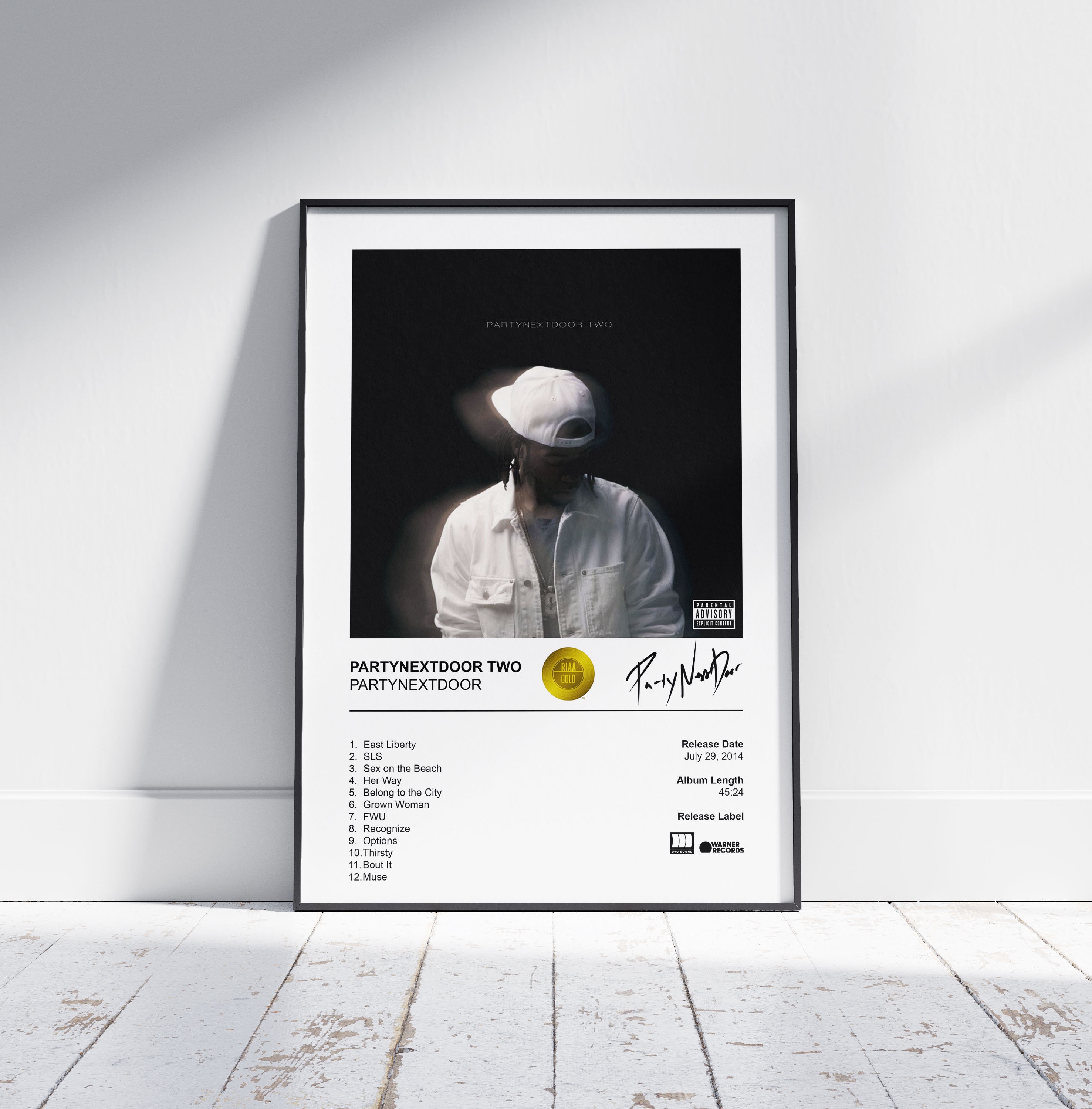 Partynextdoor Poster PARTYNEXTDOOR TWO Album Cover Poster Etsy UK