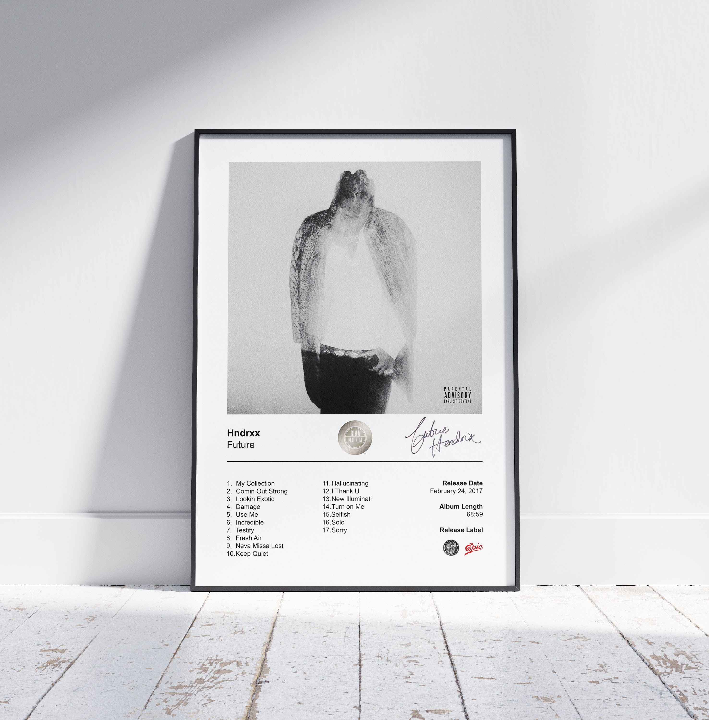 Future Poster Digital Download Hndrxx Album Cover Poster - Etsy