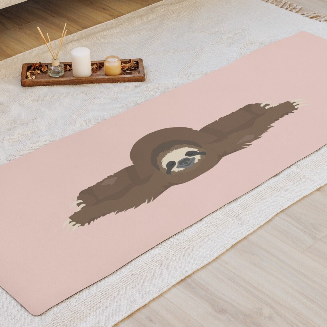 Sloth yoga mat sales