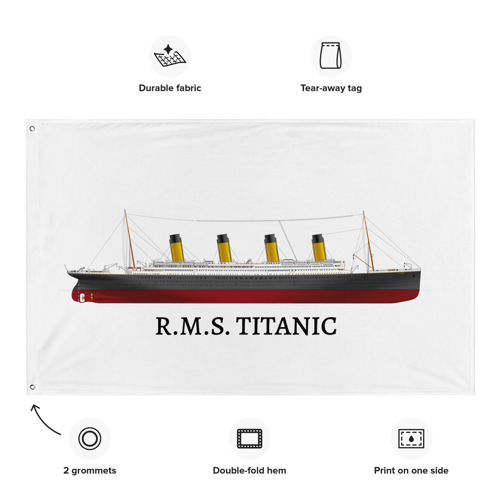 Titanic Model Flag, Titanic Lover Flag, RMS Titanic Gift, Titanic