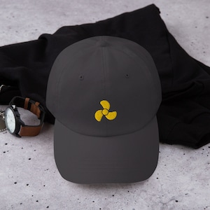 Marine Engineer Hat, Propeller Dad Hat, Boat Hat, Sailor Hat, Captain Cap, Propeller Embroidery Dad Hat, Propeller Baseball Cap, Nautical