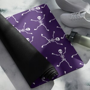 Halloween Skeleton Print Non-Slip Yoga Mat