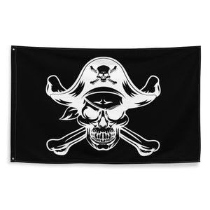 Skull Jolly Roger Pirate Wall Flag