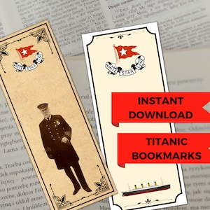 Titanic Bookmarks Digital Download