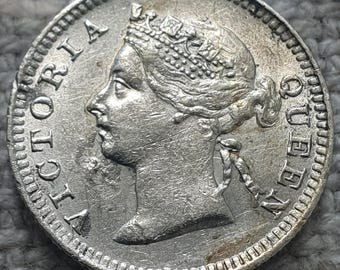 1901年 香港 5セント銀貨 ビクトリア女王　PCGS 認証 1901年 香港 5セント 硬貨 ビクトリア女王 PCGS 認証 - メルカリ