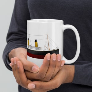 RMS Titanic Coffee Mug, Titanic Lover Mug, Titanic Gift, Titanic Birthday Gift, Ocean Liner Mug, Titanic Mug, Father's Day Gift