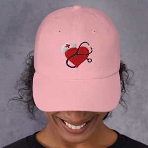 Bestickte Nurse Hat