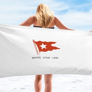 White Star Line Beach Towel