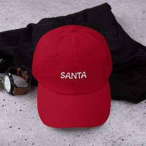 Santa Embroidered Christmas Hat
