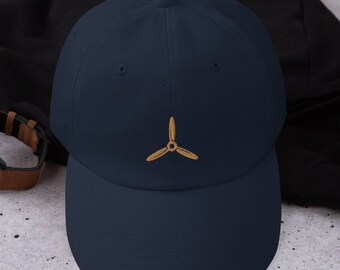 Embroidered Airplane Propeller Hat
