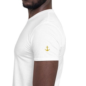 Anchor Embroidered Maritime T-Shirt