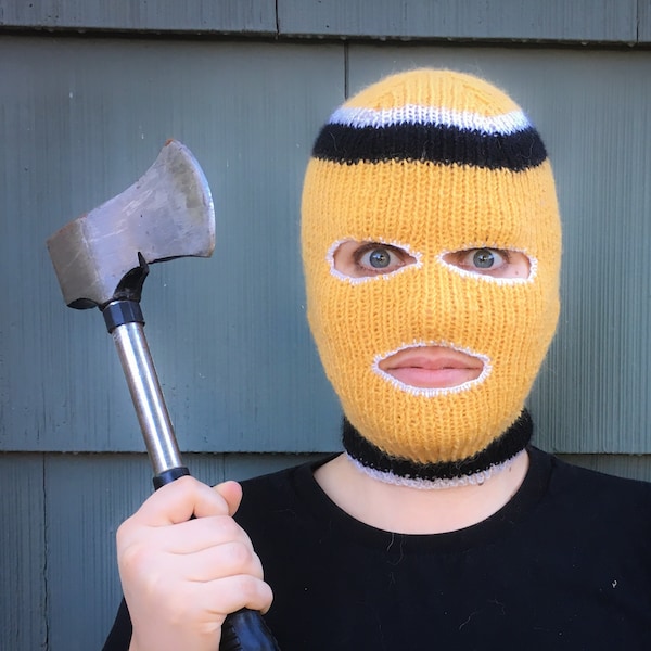 Retro Ski Mask / Balaclava (Knitting Pattern) - PDF Download