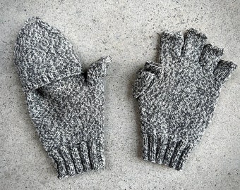 Men's Convertible Gloves / Mittens (Knitting Pattern) - PDF Download