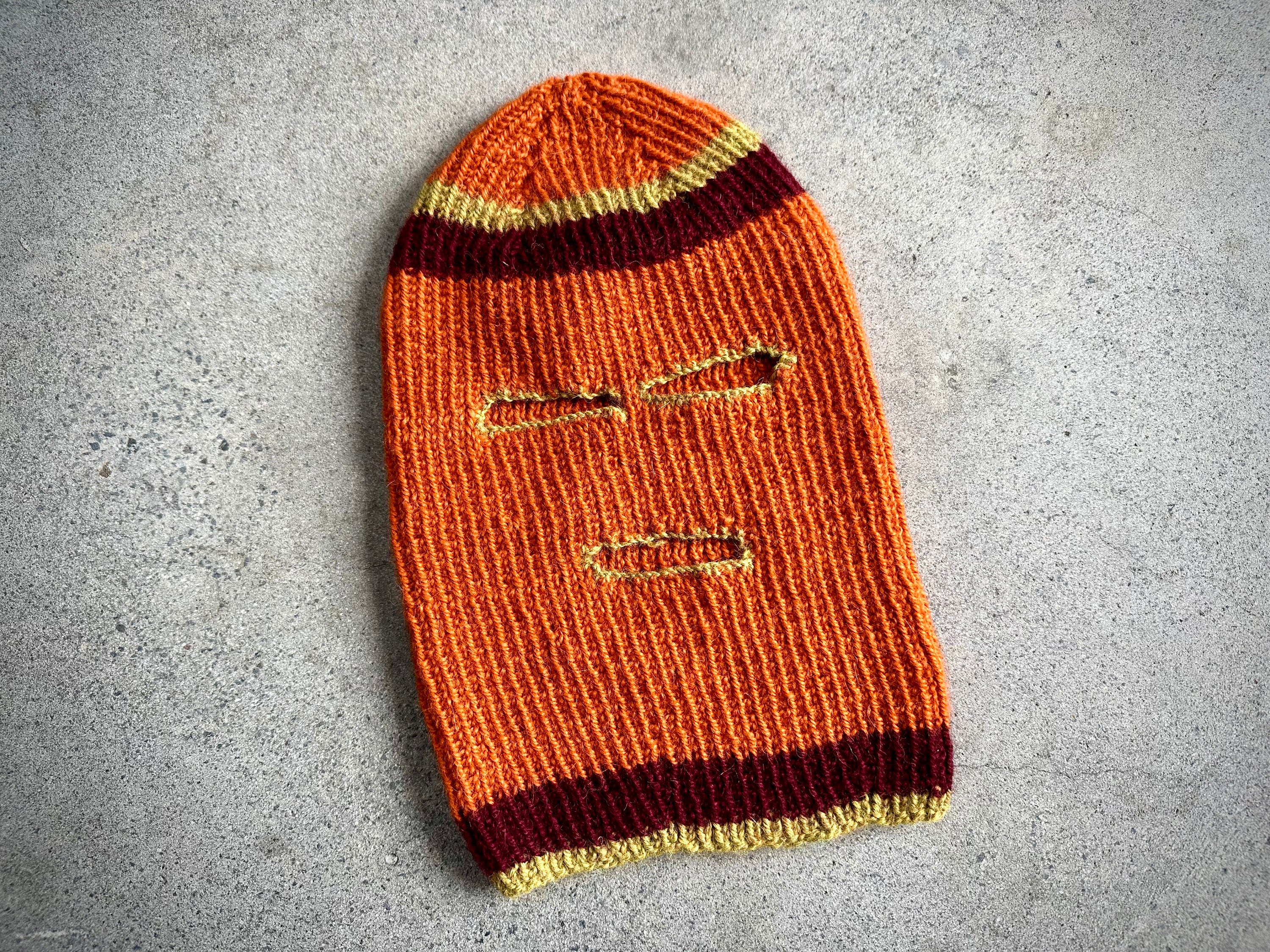 Retro Ski Mask / Balaclava (knitting Pattern) - PDF Download