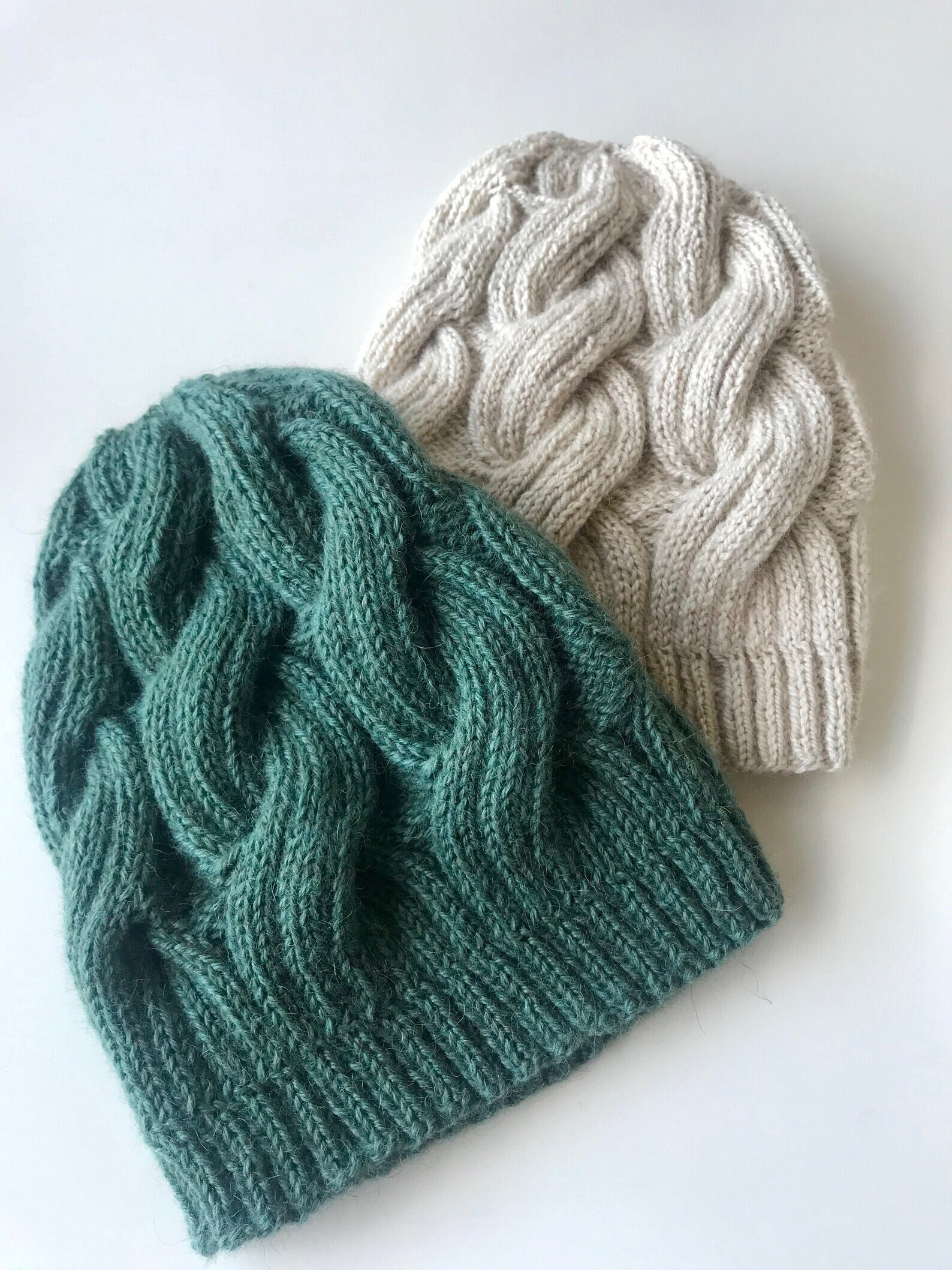 Thick Cable-knit Beanie knitting Pattern PDF Download - Etsy