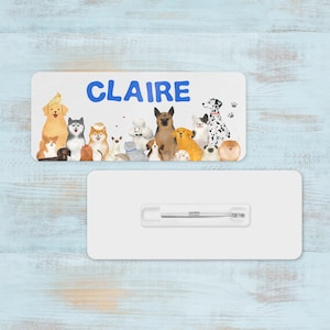 Pet Family Name Badge - Handmade ID Tag - Custom Made To Order - Vet Nurse Teacher Doctor Dietitian Name Tag