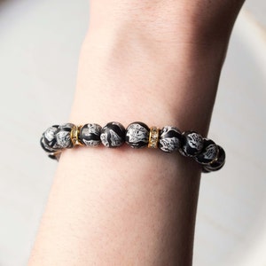 Clay Bead Stretch Cord Bracelet