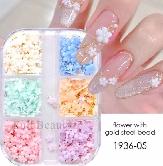 Assorted Flower Nail Charms Nail Art 