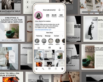Moderne & Social Media Templates | Canva Vorlagen Paket | Instagram-Vorlagen | IG Vorlagenpaket | IG Story Vorlagen | Haspelhüllen