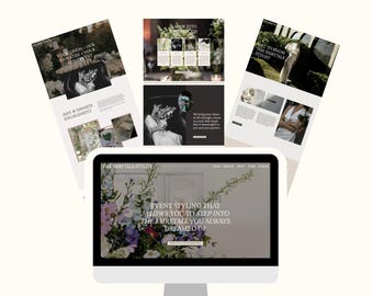 Showit Website Template for Service Providers & Wedding Professionals | Event Stylist / Florist Website Template for Wedding Industry