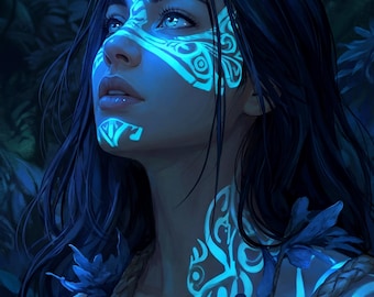 Encargo de retrato de fantasía personalizado, personaje inspirado en mazmorras y dragones, encargo de personaje de juego de rol, arte digital OC.