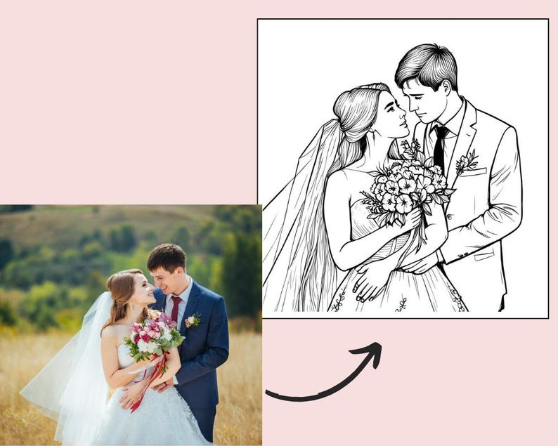5 páginas personalizadas para colorear, foto personalizada para colorear, libro para colorear imprimible, regalo para niños, regalo para el primer Día del Padre (digital) imagen 10