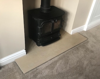 Fireplace hearth cut to size