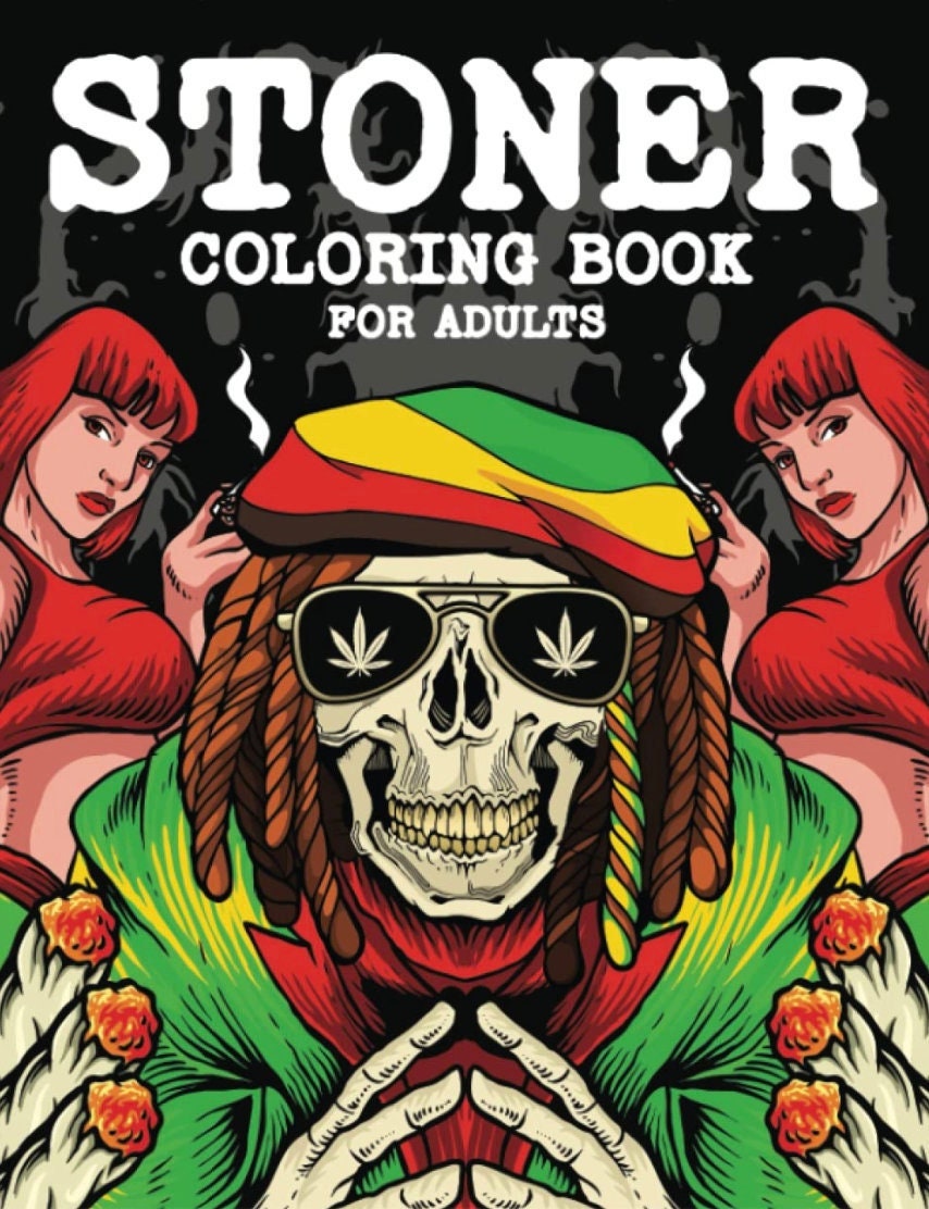 stoner coloring book: for adults, The Stoner's Psychedelic Coloring Book  (Paperback)