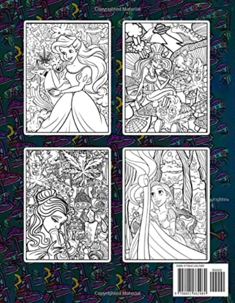 Princess Stoner Coloring Book: Great Stoner Coloring Book for - Etsy