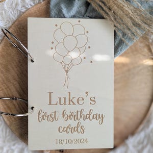 Porte-cartes personnalisé | Garde-cartes d&#39;anniversaire | Souvenirs d&#39;enfants | Organiseur de carte d&#39;anniversaire | Cadeau d&#39;anniversaire | Cadeau baby shower