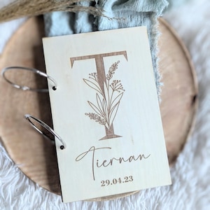 Gepersonaliseerde verjaardagskaart plakboek | Houten kaarthouder | Wenskaarthouder | Babykaarthouder | Kaartorganizer | Aangepast geheugenboek | Cadeau