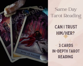 Can I Trust Him/Her? Same day reading – Love Tarot Reading – Psychic Reading – Can I Trust My Gut? – In Depth Tarot Reading