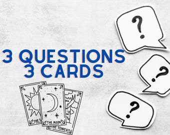 Same Hour Reading - 3 Questions, 3 Cards, Psychic Reading, Love Reading, Career Reading
