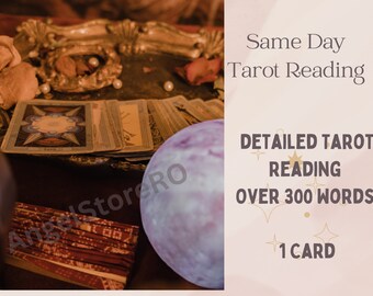 One Card Detailed Tarot Reading – Over 300 Words Reading – General Tarot Reading – Blind Reading – Same Day Reading
